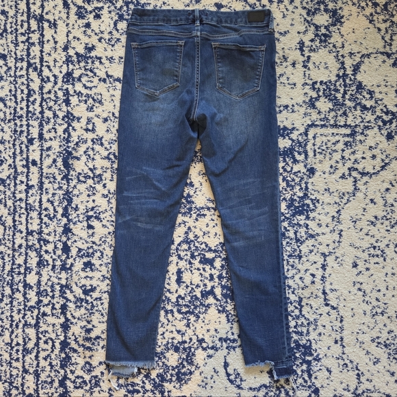 Dear John Dark Blue Skinny Jeans with Raw Hem - Picture 8 of 8